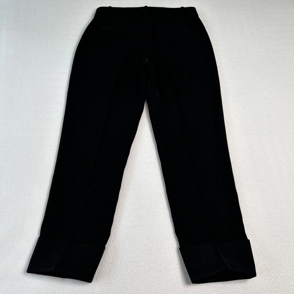 Vince Women's Size 2 Cuffed Crepe Suiting Trouser Black V547821483 - Picture 3 of 7